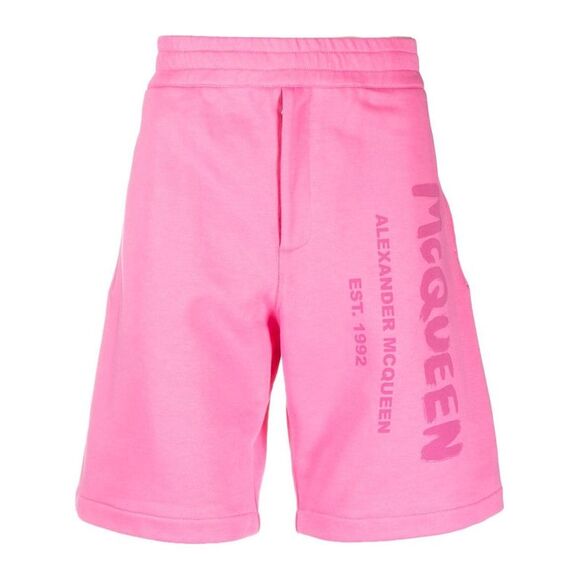 Alexander Mcqueen Men's Graffiti-Print Track Shorts
